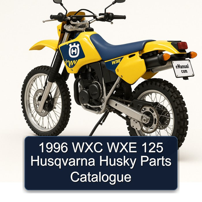 1996 Husqvarna WXC Models WXE 125 Husky Parts Catalog PDF