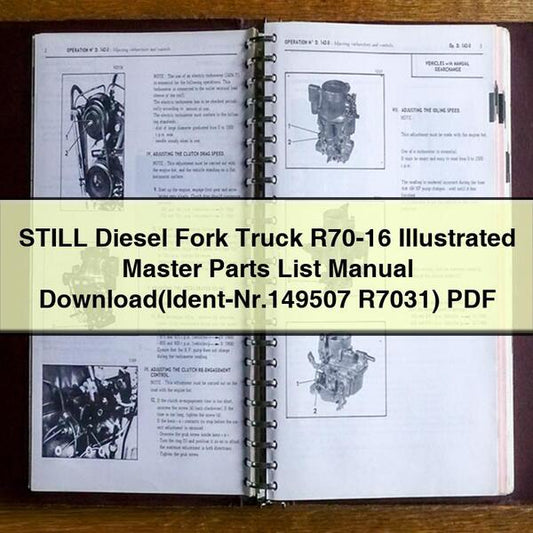 Still Diesel Fork Truck R70-16 Illustrated Master (ident-nr.149507 R7031) Parts Catalog