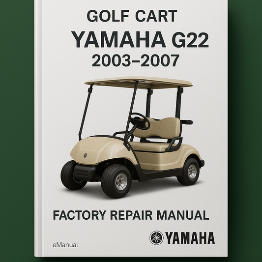 CARRITO DE GOLF Yamaha G22 2003-2007 Manual de reparación de fábrica Descargar PDF