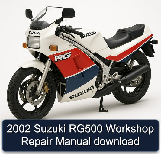 2002 Suzuki RG Series RG500 Service Repair Workshop Manual