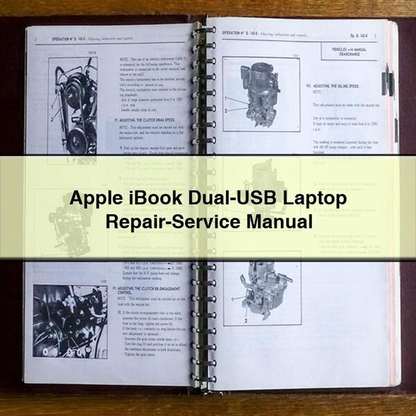 Apple Ibook DUAL-USB Laptop Service Repair Workshop Manual PDF