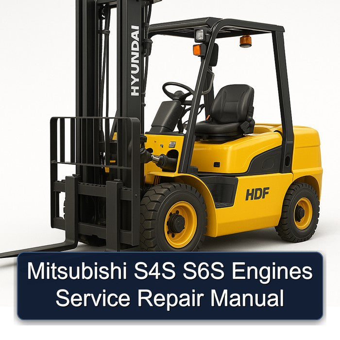 Mitsubishi S4S S6S Engines Service Repair Workshop Manual