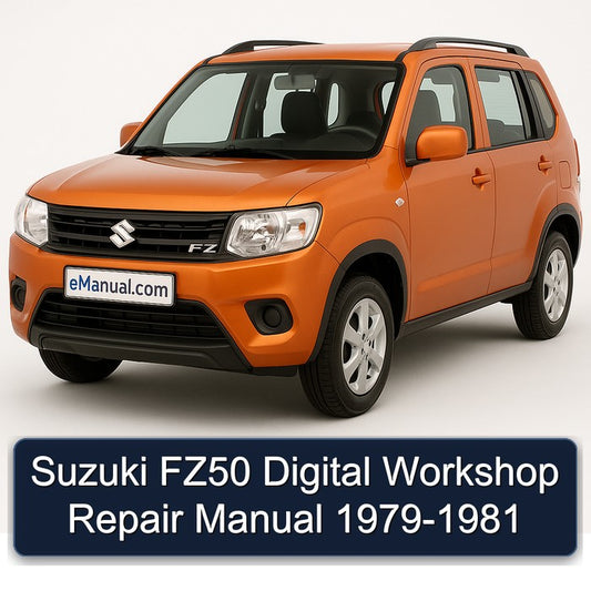 1979-1981 Suzuki FZ Models FZ50 Digital Service Repair Workshop Manual