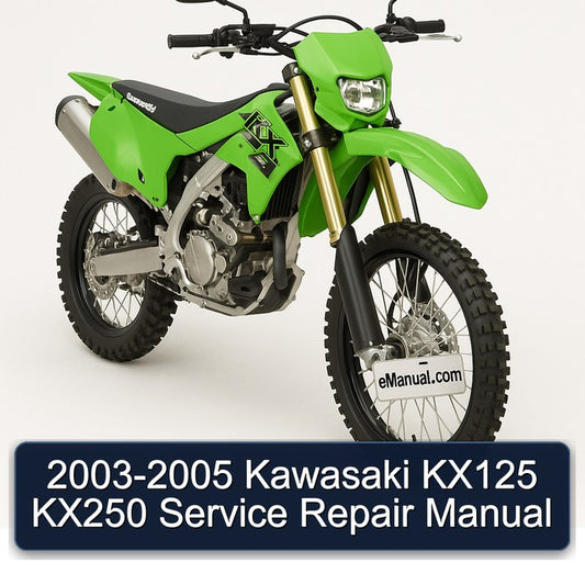 2003-2005 Kawasaki KX Series KX125 KX250 Service Repair Workshop Manual