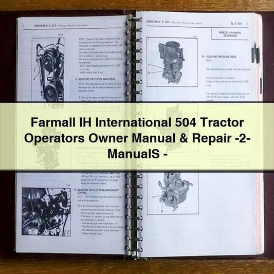 Farmall IH International 504 Tractor Operators Owner Manual Repair -2- ManualS