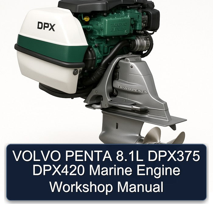 Volvo Penta 8.1l DPX375 DPX420 Marine Engine Service Repair Workshop Manual