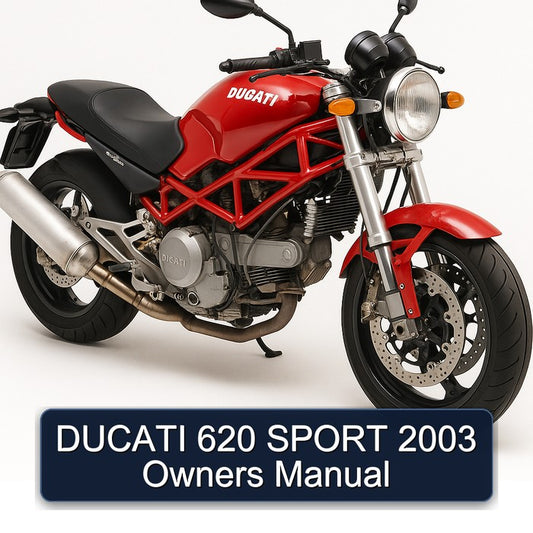 2003 Ducati 620 Sport Owners Owner's Manual