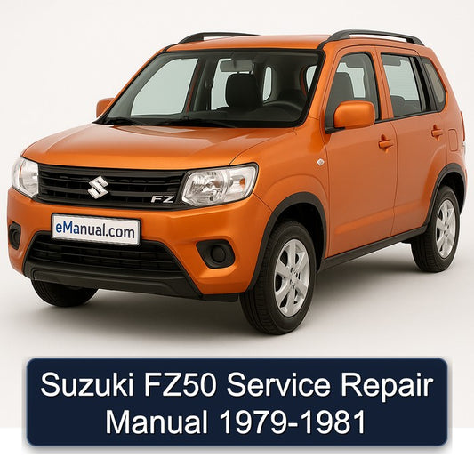 1979-1981 Suzuki FZ Models FZ50 Service Repair Workshop Manual