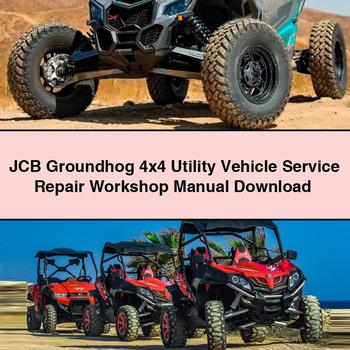 JCB Groundhog 4x4 Utility Vehicle Service Repair Workshop Manual PDF