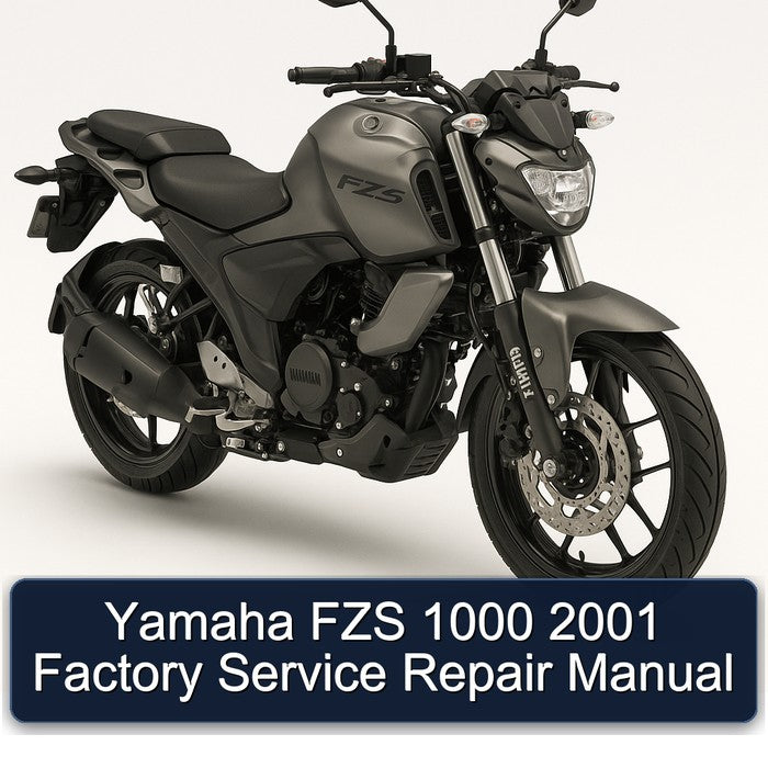 2001 Yamaha FZS Models 1000 Service Repair Workshop Manual PDF
