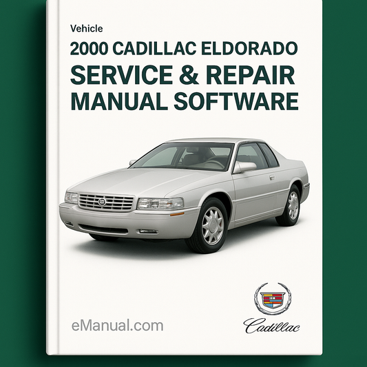 2000 Cadillac Eldorado Service & Repair Manual Software