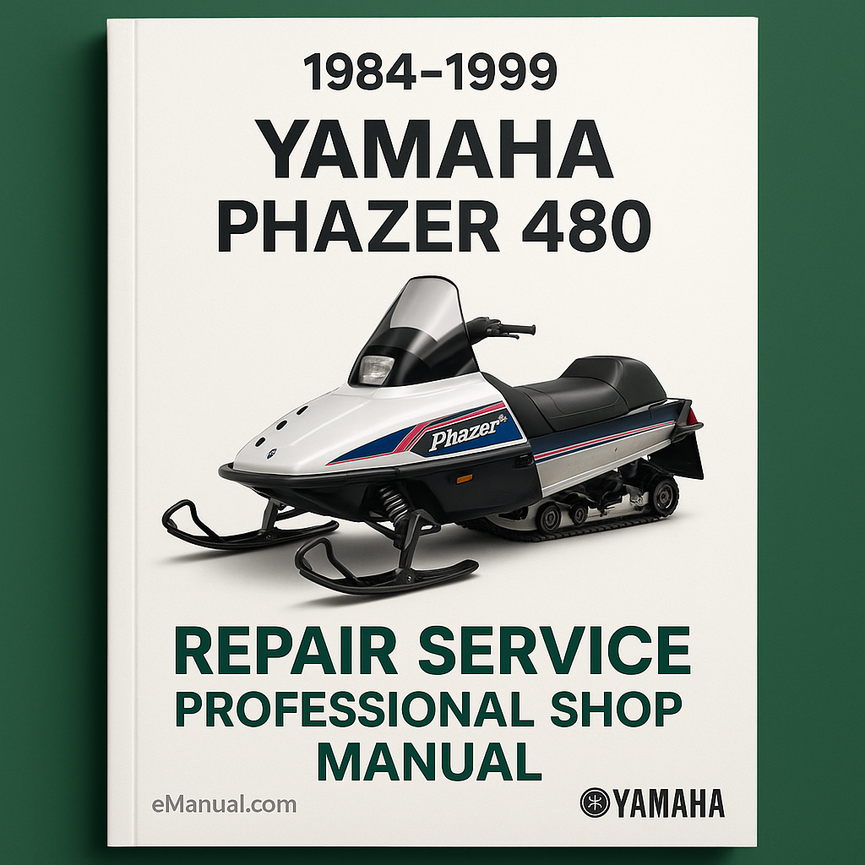 1984-1999 Yamaha PHAZER 480 Repair Service Professional Shop Manual