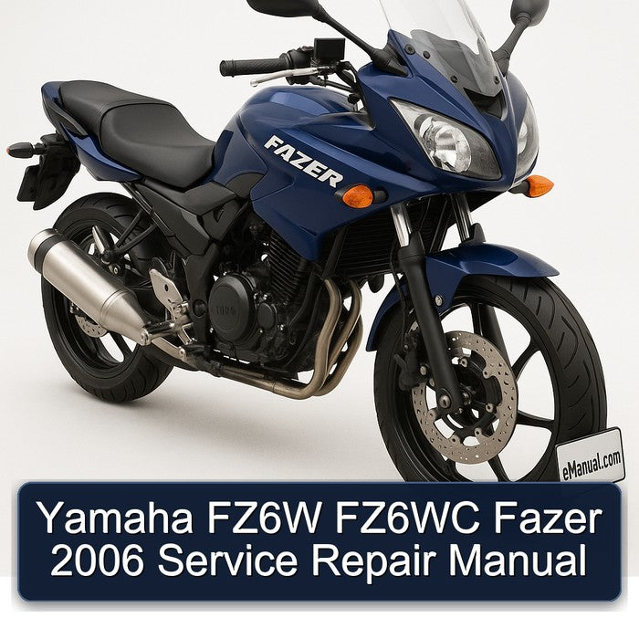 2006 Yamaha Fazer FZ6W FZ6WC Service Repair Workshop Manual PDF