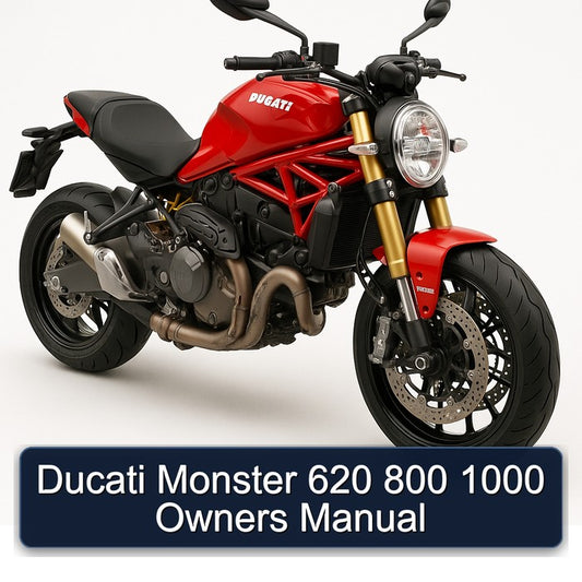 Ducati Monster 620 800 1000 Owners Owner's Manual
