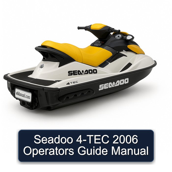 2006 Seadoo 4-TEC Operators Service Repair Workshop Manual