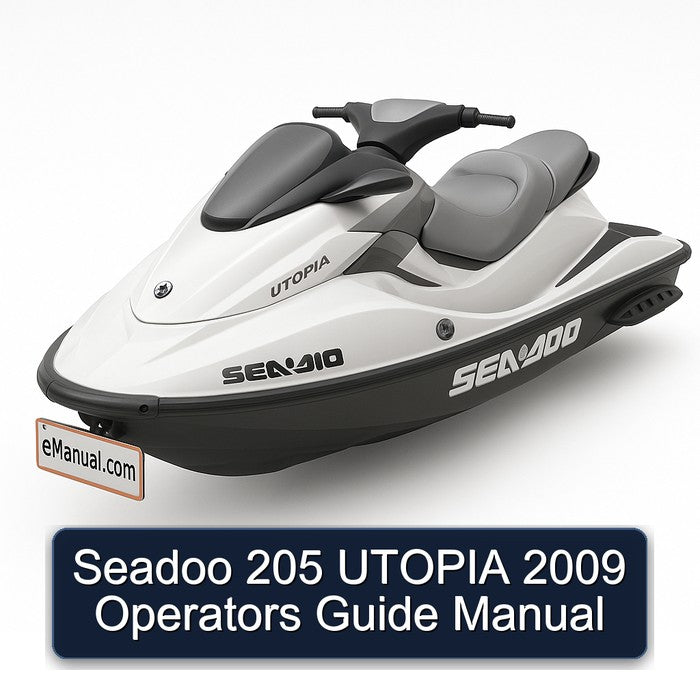 2009 Seadoo 205 Utopia Operators Service Repair Workshop Manual