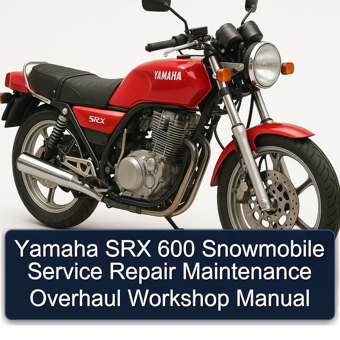 Yamaha SRX 600 Snowmobile Service Repair Workshop Manual PDF