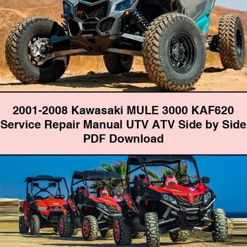 2001-2008 Kawasaki Mule 3000 KAF620 UTV ATV Side Service Repair Workshop Manual PDF