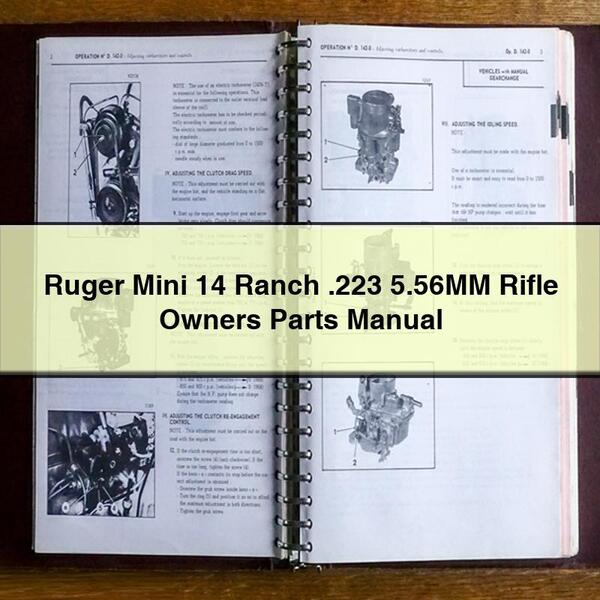 Ruger Mini 14 Ranch .223 5.56mm Rifle Owners Parts Catalog PDF