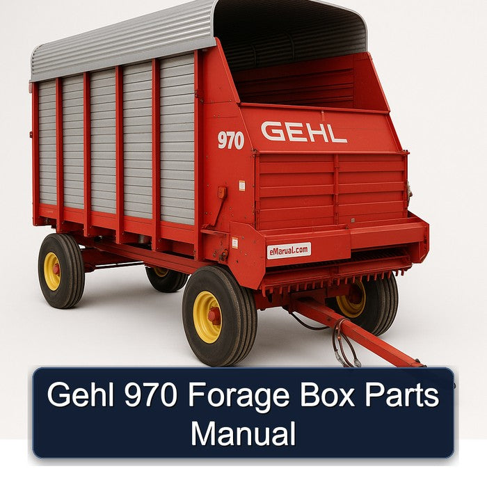 Gehl 970 Forage Box Parts Catalog