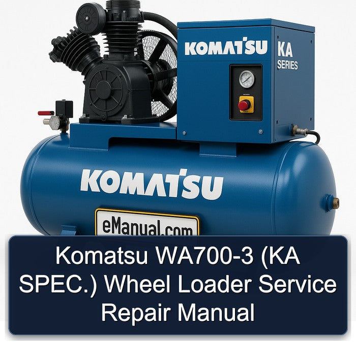 Komatsu WA700-3 (ka Spec.) Wheel Loader Service Repair Workshop Manual PDF