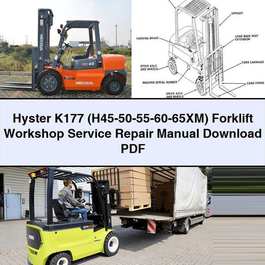 1950-1955 Hyster K177 (h45- -60-65xm) Forklift Service Repair Workshop Manual