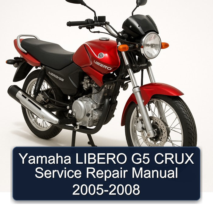 2005-2008 Yamaha Libero G5 Crux Service Repair Workshop Manual PDF