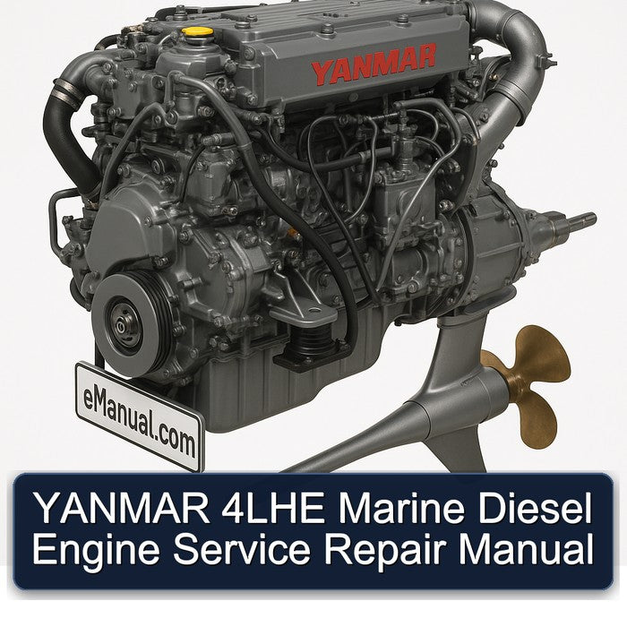Yanmar 4LHE Marine Diesel Engine Service Repair Workshop Manual PDF