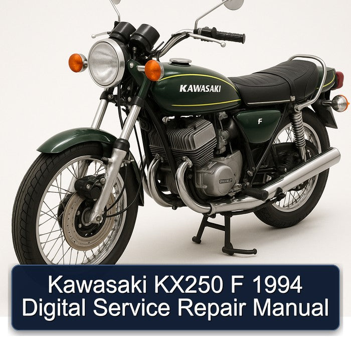 1994 Kawasaki KX Series KX250 F Digital Service Repair Workshop Manual PDF
