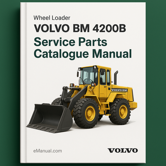 Volvo BM 4200B Wheel Loader Service Parts Catalogue Manual SN: 1-4949