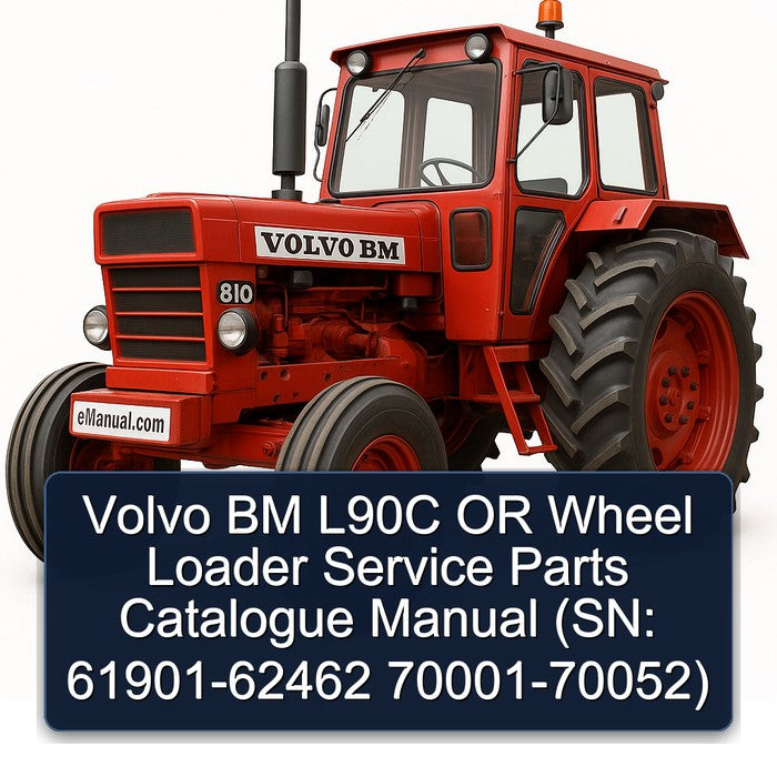 Chevrolet Parts Catalogue Volvo BM L90C Wheel Loader (sn: 61901-62462 70001-70052) Catalog PDF