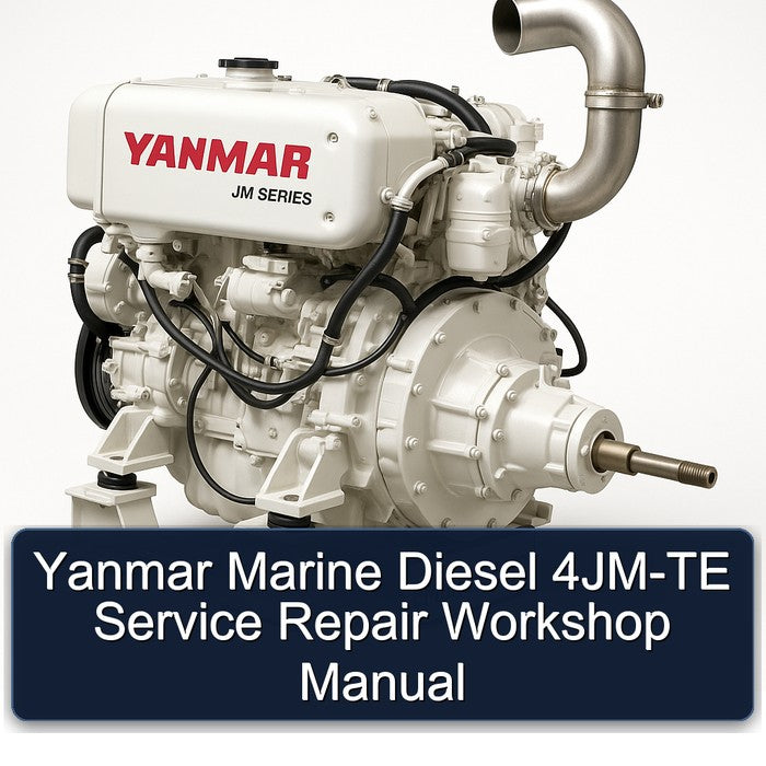 Yanmar Marine Diesel 4JM-TE Service Repair Workshop Manual PDF