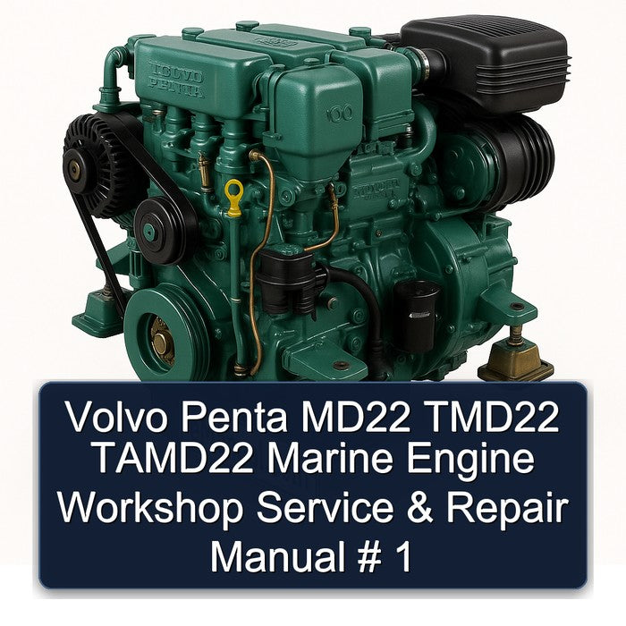 Volvo Penta MD22 TMD22 Tamd22 Marine Engine Service Repair Workshop Manual PDF