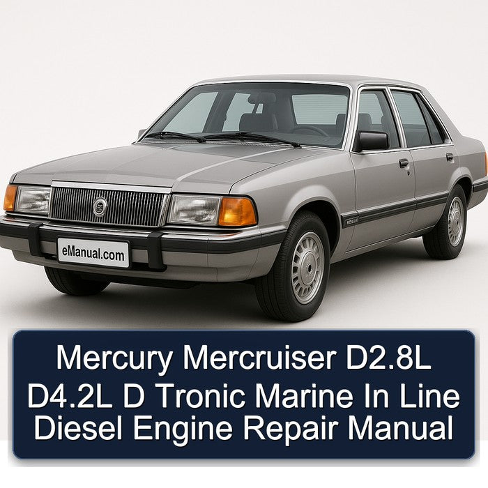 Mercury Mercruiser D2.8l D4.2l D Tronic Marine Line Diesel Engine Service Repair Workshop Manual PDF
