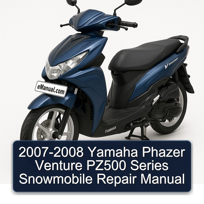 2007-2008 Yamaha Phazer Venture PZ500 Series Snowmobile Service Repair Workshop Manual