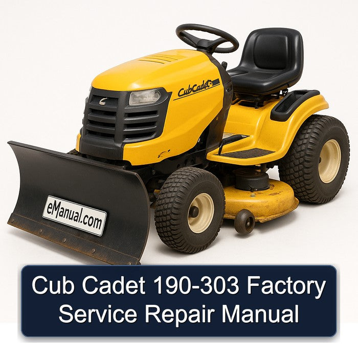 Cub Cadet 190-303 Service Repair Workshop Manual PDF