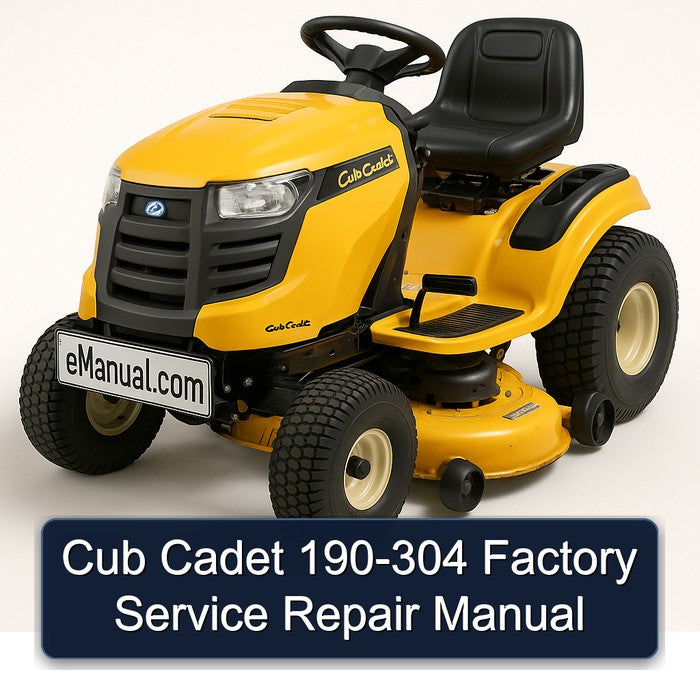 Cub Cadet 190-304 Service Repair Workshop Manual PDF