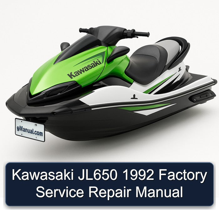 1992 Kawasaki JL650 Service Repair Workshop Manual