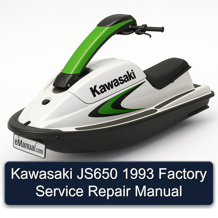 1993 Kawasaki JS650 Service Repair Workshop Manual PDF