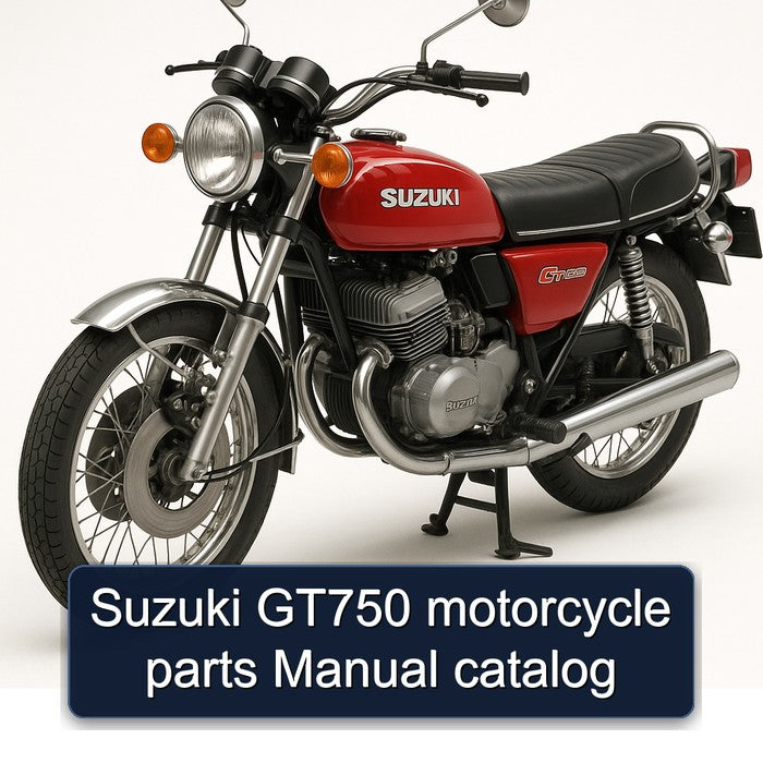 Suzuki GT Series GT750 Motorcycle Parts Catalog PDF