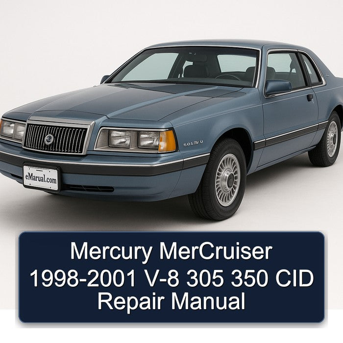 1998-2001 Mercury Mercruiser - V-8 305 350 CID Service Repair Workshop Manual PDF