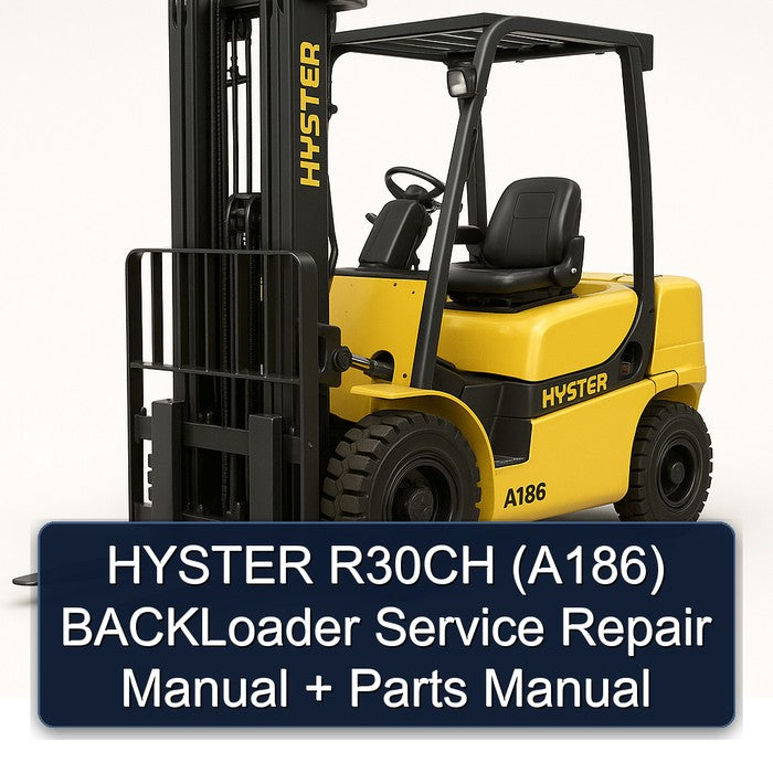 Hyster R30CH (A186) Backloader Parts Catalog PDF