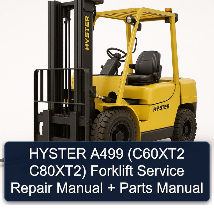 Hyster A499 (c60xt2 C80xt2) Forklift C60XT2 C80XT2 Parts Catalog PDF