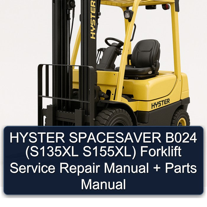 Hyster Spacesaver B024 (s135xl S155xl) Forklift Parts Catalog PDF