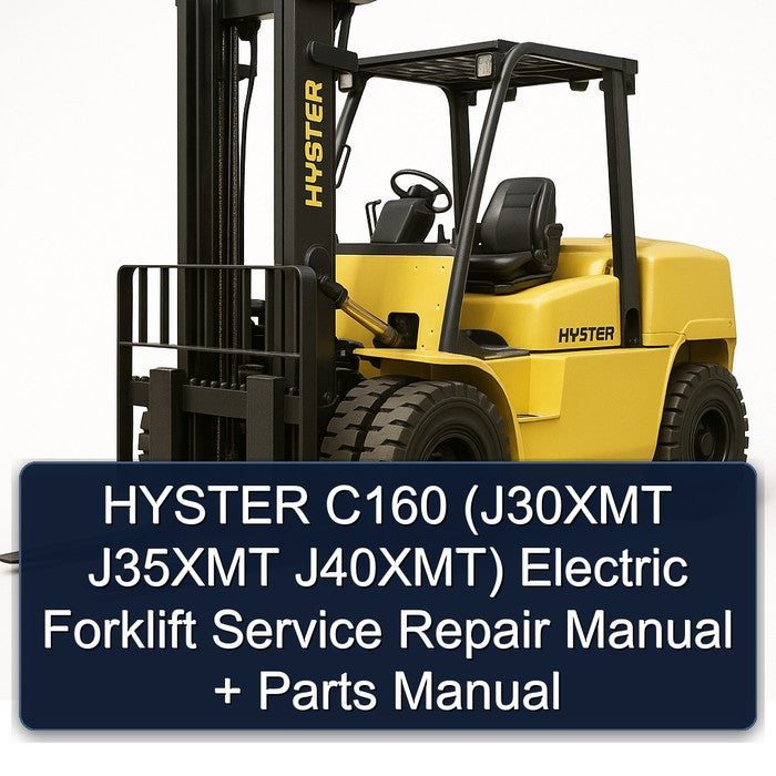 Hyster C160 (j30xmt J35XMT J40xmt) Electric Forklift J30XMT J40XMT Parts Catalog