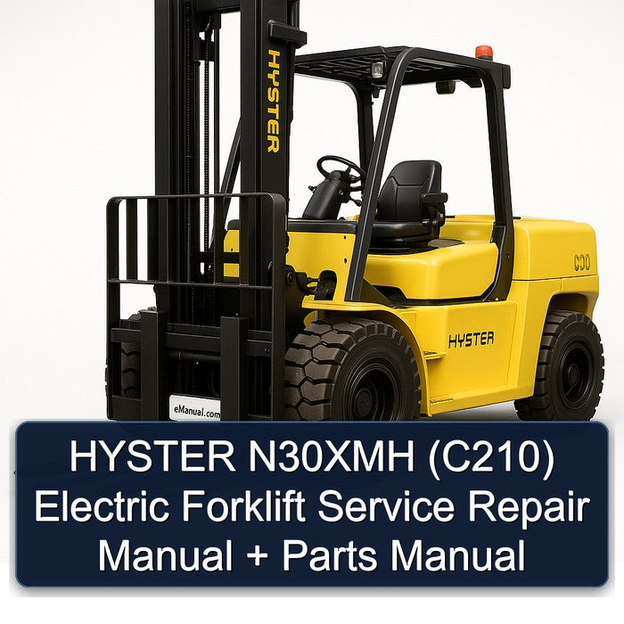 Hyster N30XMH (C210) Electric Forklift C210 Parts Catalog PDF