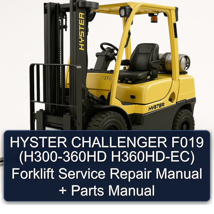 Hyster Challenger F019 (h300-360hd H360hd-ec) Forklift Parts Catalog