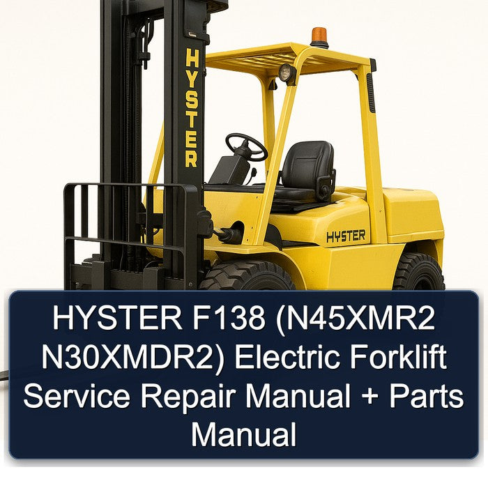 Hyster F138 (n45xmr2 N30xmdr2) Electric Forklift N45XMR2 N30XMDR2 Parts Catalog