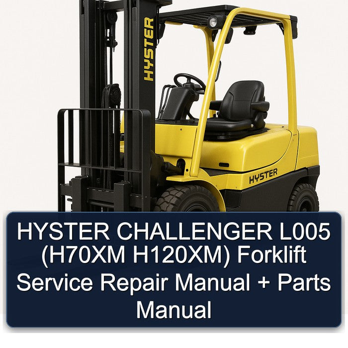 Hyster Challenger L005 (h70xm H120xm) Forklift H70XM H120XM Parts Catalog PDF