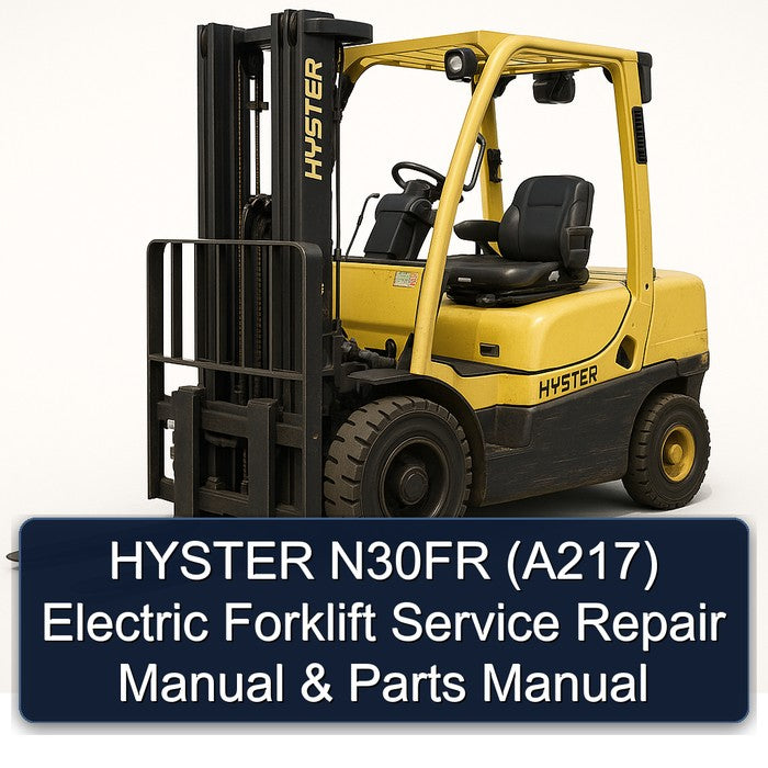 Hyster N30FR (A217) Electric Forklift Parts Catalog PDF